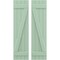 Ekena Millwork Americraft 4-Board (2 Batten) Wood Joined Board-n-Batten Shutters w/ Z-Bar, ARW102BB414X77SGH, PR ARW102BB414X77SGH - alternate 1